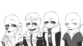 4 Skeletons in 1 Hotel Room || Ft, Ink!sans, Dream!sans, Swap!sans, And Lust!sans ( Animatic? )