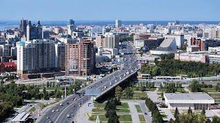 Novosibirsk, Russia by Drone Footage