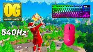 SteelSeries Apex Pro TKL ASMR  Fortnite OG Solo Gameplay  Satisfying Keyboard Fortnite 360 FPS 4K