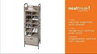 5123 neatfreak 12 Compartment Vertical Shoe Organizer With Drawer assembly instructions