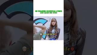 A boy shocked lisa with his lyrics #blackpink #lalisa #shorts