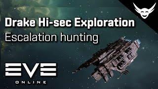 EVE Online - Drake High Sec PVE (Escalation hunting)