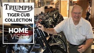 Incredible Triumph Tiger Cub vintage motorcycle collection!