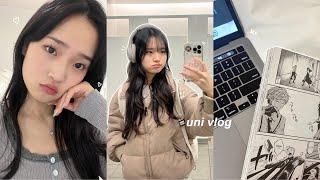 uni vlog: 8:30am classes, cooking by myself, daily student routine, lots of eating