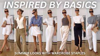 11 OUTFITS USING WARDROBE BASICS | CAPSULE CLOSET ITEMS