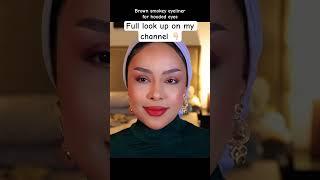 Brown smokey eyeliner for hooded eyes 