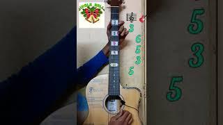 jingle bells song guitar 1 string easy #shorts