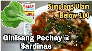 HOW TO COOK [ GINISANG PECHAY WITH SARDINES ]Ate Quenn's Kitchen