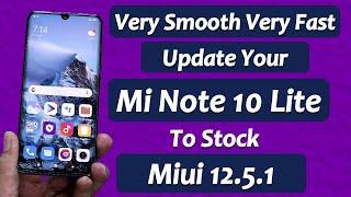 Install Karay Stock Miui 12.5.1 On Mi Note 10 Lite