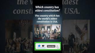 The Oldest Constitution in the World#shorts #OldestConstitution