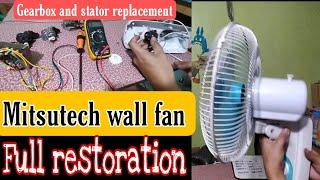 Mitsutech wall fan full restoration, replacement of gearbox, stator winding