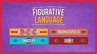 Alliteration, Onomatopoeia, Imagery, and Irony | Figurative Language Lesson