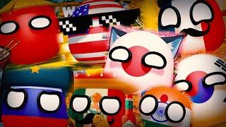 Top 10 National Symbols some Countries / 3D Countryballs