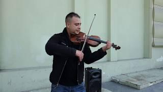 Украина, Одесса, Дерибасовская, Скрипач Роман / Ukraine, Odessa, Deribasovskaya, Violinist Roma