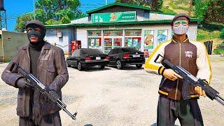 ГОПНИКИ ОГРАБИЛИ МАГАЗИН И УКРАЛИ 0 ДОЛЛАРОВ?  - РЕАЛЬНЫЕ ПАЦАНЫ В GTA 5 -   ГАРВИН