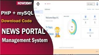 Online News Portal Website Project in PHP MySQL | Free Download Source Code