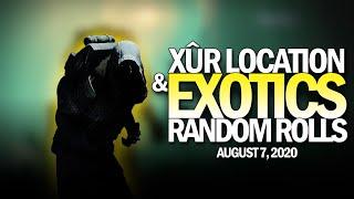 Xur Location, Exotics & Random Armor Rolls 8-7-20 / August 7, 2020 [Destiny 2]