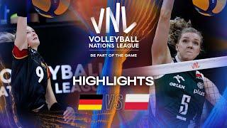 Germany  vs. Poland  - Highlights | Week 2 | Women's VNL 2025