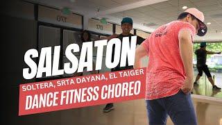 SALSATON Energetic Dance Fitness Routine. Soltera, El Taiger & Srta Dayana #latinmix #danceworkout