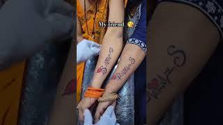 My friend tattoo video new  #youtubeshorts #tattoo #tattooart #tattootattoo #art #love #shorts