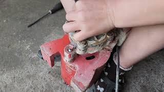 Genius girl repairs water pump to help neighbor