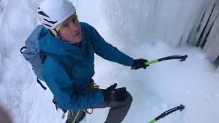 Locating a belay when ice climbing with Vince Anderson http://skywardmountaineering.com/