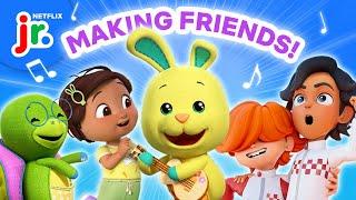 'Making Friends' Singalong for Kids  Hot Wheels Let's Race, Wonderoos, & More! | Netflix Jr Jams