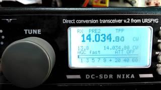 Direct conversion transceiver "Nika" Receiving CW signals