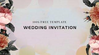 Latest Wedding Invitation Video | Free Green Screen Template 2024 | Link In Description