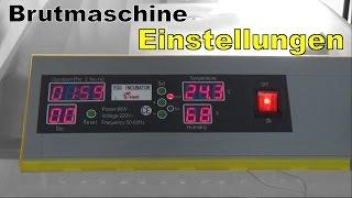 WICHTIGE Einstellungen der Brutmaschine - Temperatur - Alarm - Programmierung - Inkubator