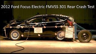 2012-2018 Ford Focus Electric FMVSS 301 / 305 Rear Crash Test (50 Mph)