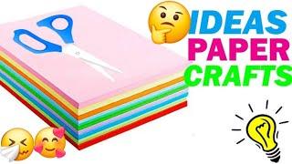 Easy craft ideas. Cute paper crafts. DIY origami/ Paper Crafts without glue and scissors