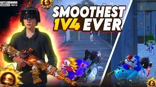 How I Made the Smoothest 1v4 Ever| [ FASTEST 5 FINGER PLAYER ] BGMI 