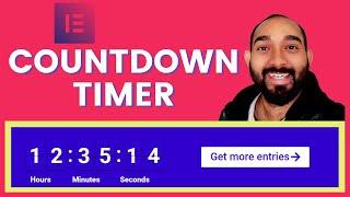 Beautiful Countdown Timer Design using Free Elementor