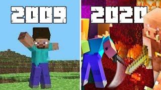 Evolution Minecraft 2009 to 2020 Nether Update