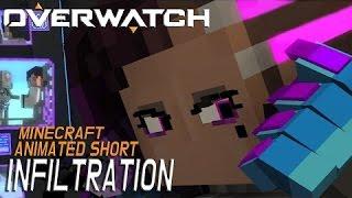 Overwatch Короткометражка «Покушение» в Minecraft НА РУССКОМ!!!