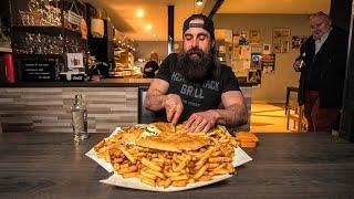 ATTEMPTING THE BIGGEST EATING CHALLENGE IN BELGIUM...IT'S TOUGH! | BeardMeatsFood