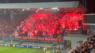 Wisła Kraków - Widzew Łódź 28.02.2024 - Oprawy Wisły i Widzewa