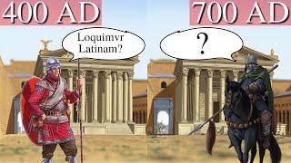 What happened to Latin after the Fall of the Western Roman Empire?