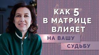 Как 5 в психоматрице влияет на вашу жизнь? Обучение нумерологии для начинающих!