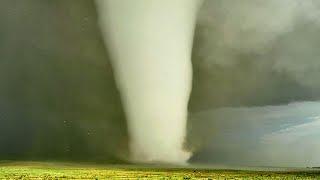 Violent Stovepipe Tornado Nearly Hits Us - Dickens, Nebraska