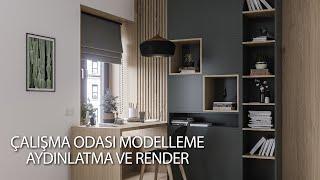 3DS Max Genç Odası Modelleme ve Render