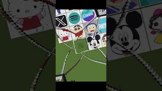 Satisfying Pixel art in minecraft ! Making mario Pixel Art | #shorts #minecraft #gaming