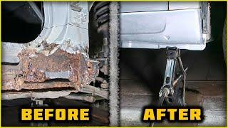 Rusty CAR BODY Restoration. I used MMA inverter (Stick WELDER) + Paint ROLLER