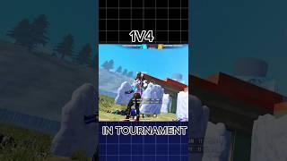 "1v4 Clutch in Paid Tournament | Free Fire #Short