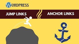 Jump Links & Anchor Links -- Go Directly To Specific Section| Easy Table of Contents | #wordpress