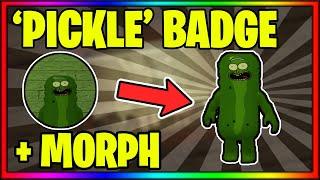 How to get the "PICKLE" BADGE + SKIN in INFECTED DEVELOPER'S PIGGY ROLEPLAY! || Roblox