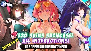 [Azur Lane] AMAGI, MUSASHI, & SIRIUS L2D Full Anniversary Skin Reviews! [Everblooming Crimson]