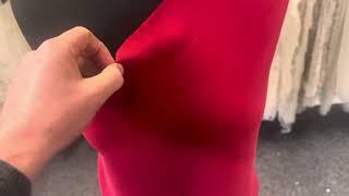 Red Silk Double Crepe - Tantalise