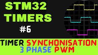 STM32 TIMERS #6. Timer Synchronization || 3 Phase PWM